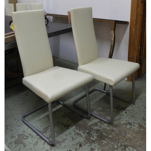 19 - RONALD SCHMITT RST 18-19 DINING CHAIRS, a set of eight, 102cm H. (8)