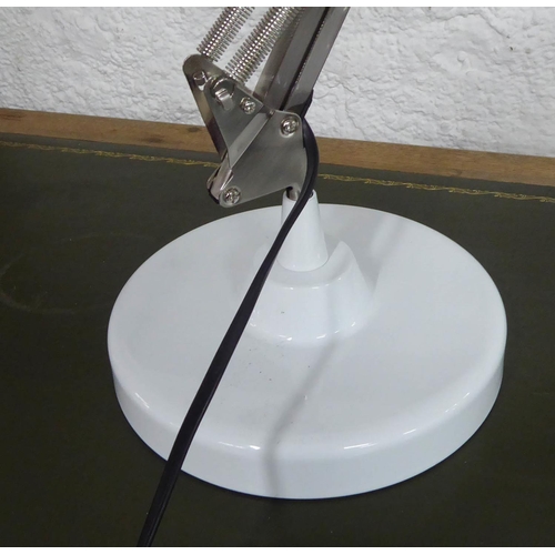 90 - ANGLEPOISE STYLE DESK LAMPS, a pair, 89cm H at tallest. (2)