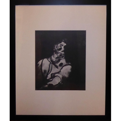 69 - FRANCIS BACON 'Study for a Portrait' and ‘Personnage Couché’, monochromes, each 37cm x 27cm, framed ... 