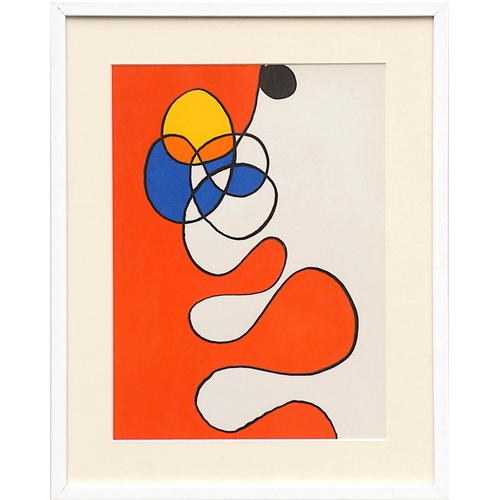 101 - ALEXANDER CALDER 'Abstract 3', lithograph, 1968, printed by Maeght, 40cmx  30cm, framed and glazed.