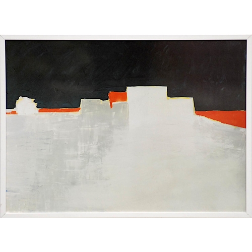 110 - NICOLAS DE STAEL 'Abstract Landscape - Provence (grey)', quadrichrome, 48cm x 66cm, framed and glaze... 