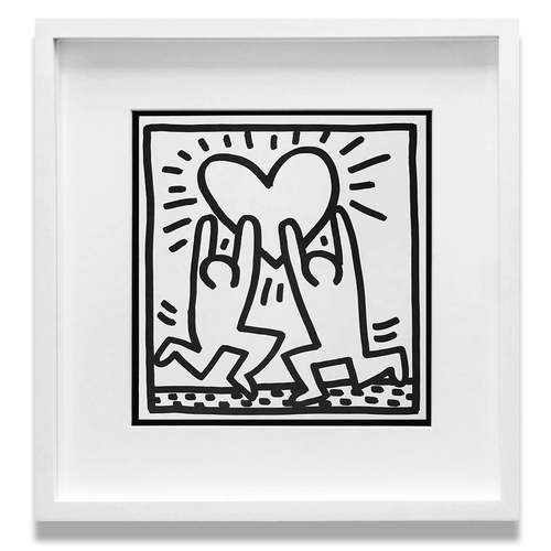 101 - KEITH HARING 'Love', 1982, lithograph, published by Tony Shafrazi Gallery, NY, edition of 2000, 23cm... 