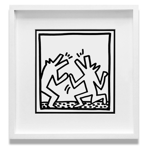 102 - KEITH HARING 'Barking Dogs', 1982, lithograph, published by Tony Shafrazi Gallery, NY, edition of 20... 