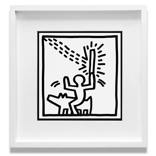 104 - KEITH HARING 'Magic Wand', 1982, lithograph, published by Tony Shafrazi Gallery, NY, edition of 2000... 