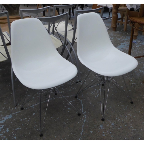 18 - VITRA DSR CHAIRS, a pair, by Charles and Ray Eames, 83cm H. (2)