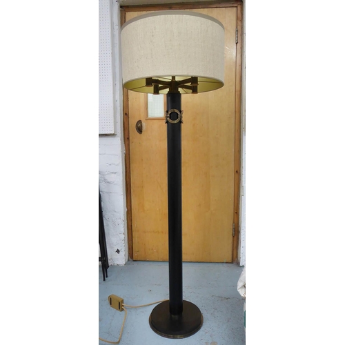 68 - PIETER ADAM BRONX FLOOR LAMP, with shade, 157cm H.