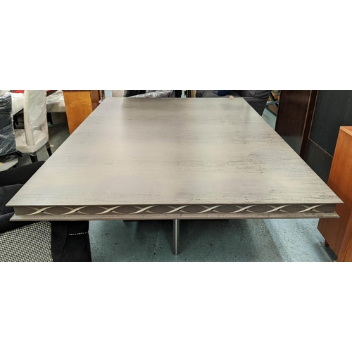 56 - LINLEY DESIGN HELIX DINING TABLE, attributed to David Linley, 172cm x 260cm L x 76cm H. (unstamped)