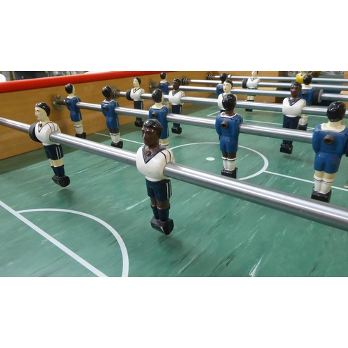 87 - BRONZINI LE STADIUM TABLE FOOTBALL, with balls, 152cm x 100cm x 91cm approx.