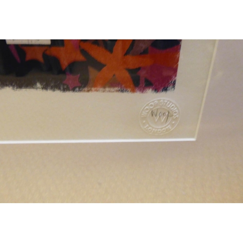 45 - 'WOOP STUDIOS' London 'A Galaxy of Starfish', limited edition silkscreen print, 2/100, 67cm x 47cm, ... 
