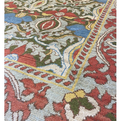 314 - FINE C.F.A. VOYSEY DESIGN CARPET, 337cm x 260cm, Arts and Crafts inspired.