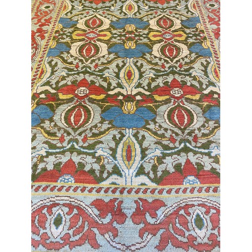 314 - FINE C.F.A. VOYSEY DESIGN CARPET, 337cm x 260cm, Arts and Crafts inspired.