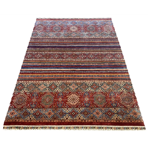 318 - FINE CONTEMPORARY PERSIAN TRIBAL CARPET, 207cm x 155cm.