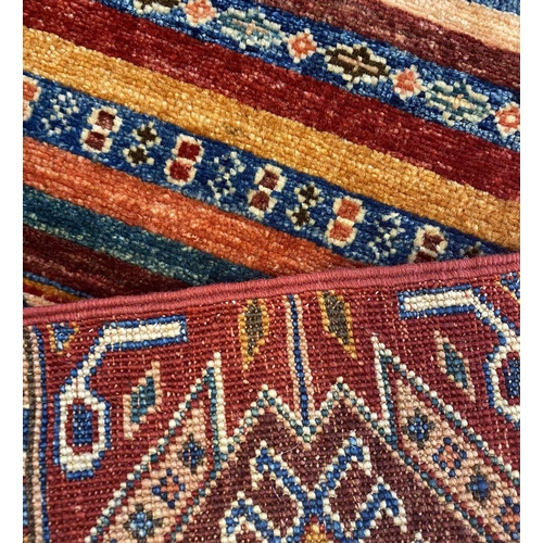 318 - FINE CONTEMPORARY PERSIAN TRIBAL CARPET, 207cm x 155cm.