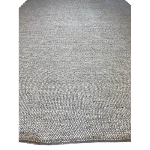 311 - CONTEMPORARY SILVER WOVEN CARPET, 470cm x 360cm.