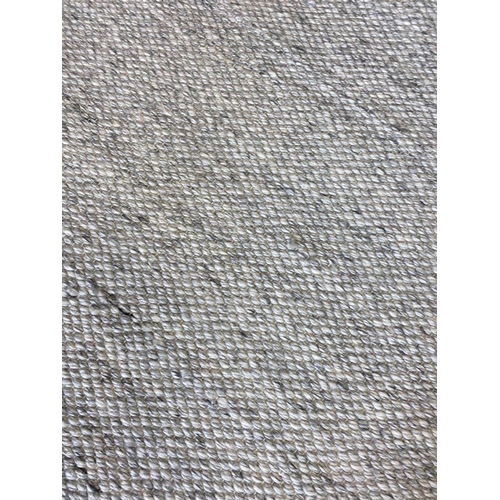 311 - CONTEMPORARY SILVER WOVEN CARPET, 470cm x 360cm.