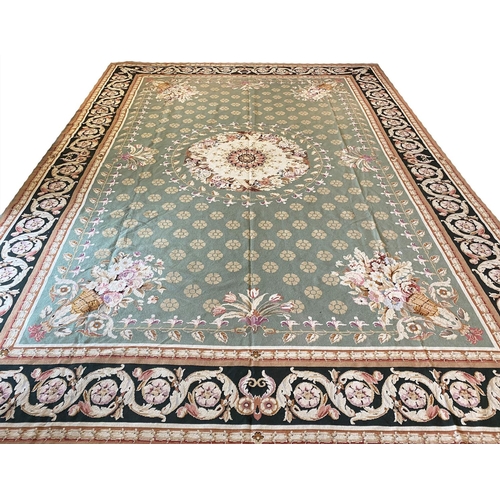 317 - FINE EMPIRE DESIGN NEEDLEPOINT CARPET, 425cm x 310cm.