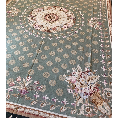 317 - FINE EMPIRE DESIGN NEEDLEPOINT CARPET, 425cm x 310cm.