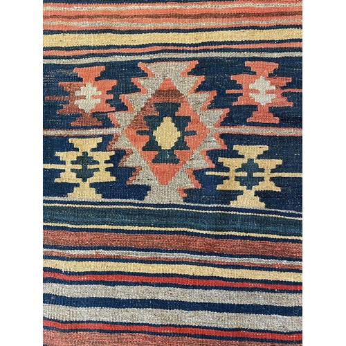 322 - QASHQAI KILIM RUNNER, 300cm x 77cm.