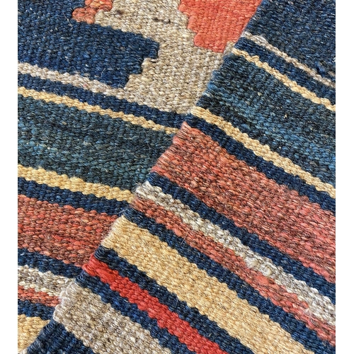 322 - QASHQAI KILIM RUNNER, 300cm x 77cm.