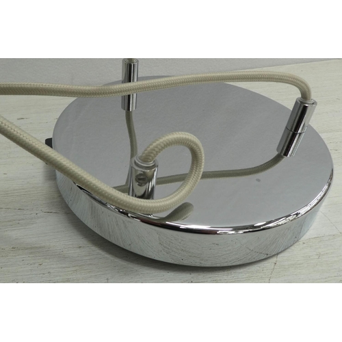 16 - CEILING PENDANT LIGHT, contemporary design, three branch, 105cm Drop.