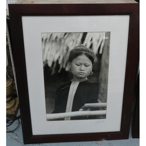 20 - COLLECTION OF PHOTOS, a set of four, indistinctly signed, framed and glazed, 88cm x 68.5cm at larges... 