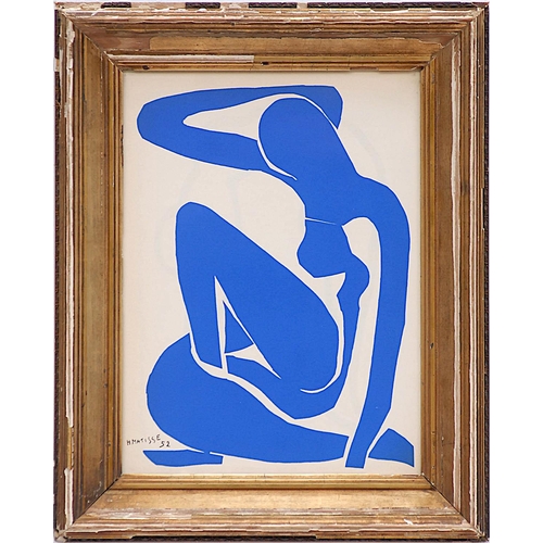 132 - HENRI MATISSE 'Nu Bleu VI', original lithograph from the 1954 edition after Matisse's cut outs, sign... 