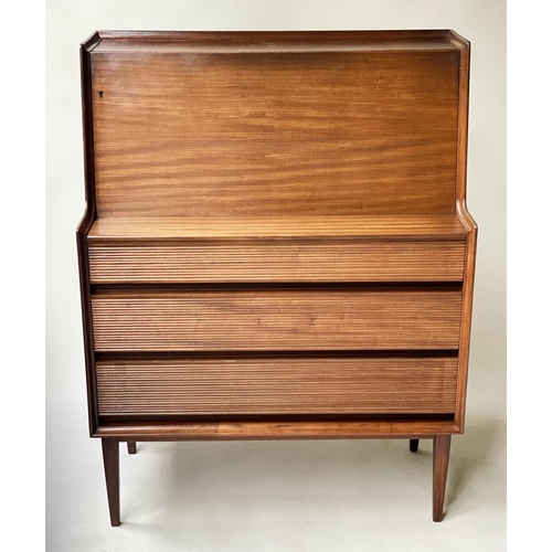 57 - MID 20TH CENTURY BUREAU BY RICHARD HORNBY, Afromosa 'Fyne Lady' furniture with fitted interior and t... 