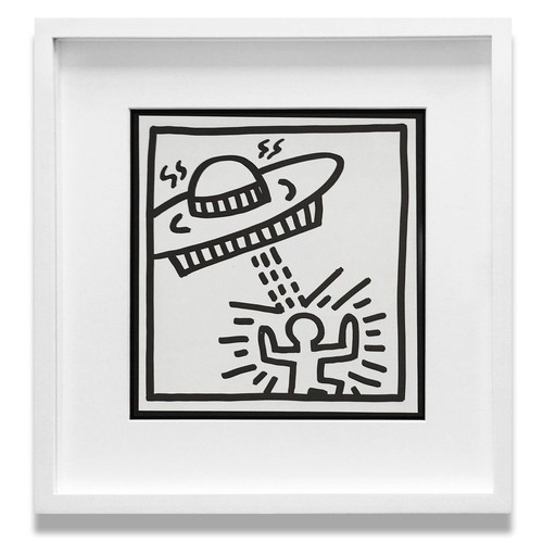 121 - KEITH HARING Untitled (Ufo) 1982, lithograph, published by Tony Shaftazy Gallery NY, edition of 2000... 