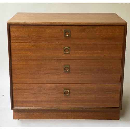 93 - G PLAN CHEST, 1960's teak with four long drawers, 76cm x 46cm x 70cm H.