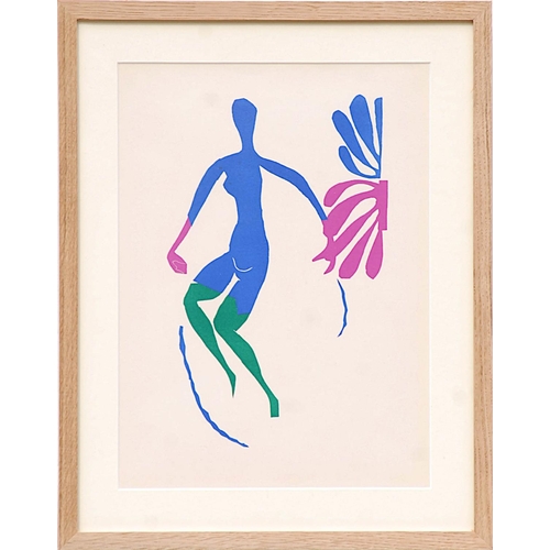 114 - HENRI MATISSE, Nu bleu V, original lithograph from the 1954 edition, after Matisse's cut outs, Ateli... 