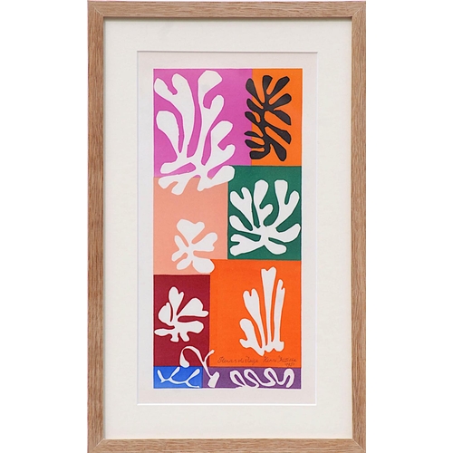 119 - HENRI MATISSE, Fleur de neige, original lithograph from the 1954 edition, after Matisse's cut outs, ... 