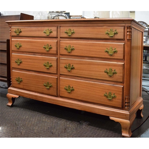 99 - BANK OF EIGHT DRAWERS, 53cm x 95cm H x 142cm.