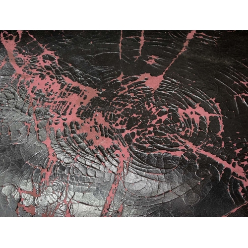 58 - COACH HOUSE ANTIQUE ARMCHAIR, 85cm H x 74cm W x 100cm D.