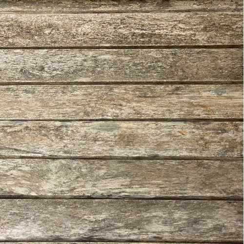 474 - VERANDAH BENCH, silvery weathered teak Anglo-Indian with carved pierced backs and slatted seats, 115... 