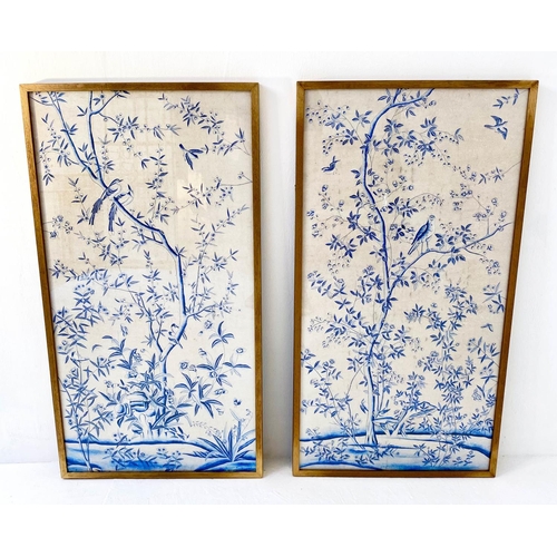 120 - ASIAN PRINTS, a near pair, 90cm x 47cm, Contemporary (2).