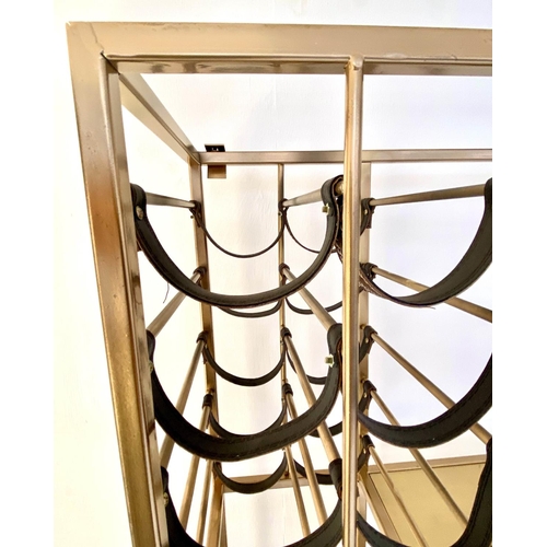 122 - ARTHER UMANOFF INSPIRED WINE RACK, 180cm x 58cm x 30cm.