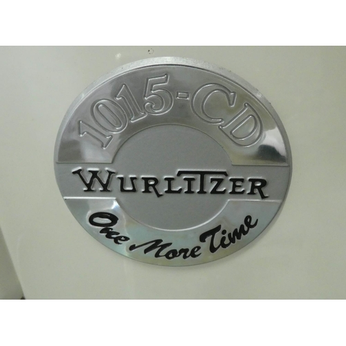 127 - WURLITZER ONE MORE TIME JUKE BOX, 85cm x 60cm x 153cm.