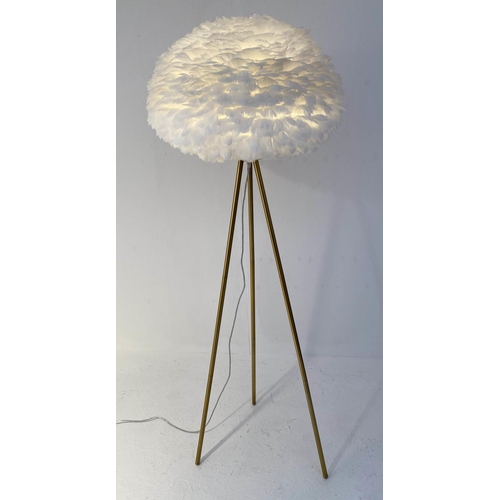 160 - FEATHER CLOUD FLOOR LAMP, Contemporary design, 170cm H.