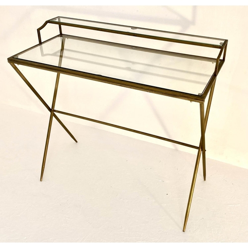 174 - MAISON JANSEN STYLE DESK, 95cm x 88cm x 42cm.