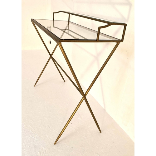 174 - MAISON JANSEN STYLE DESK, 95cm x 88cm x 42cm.