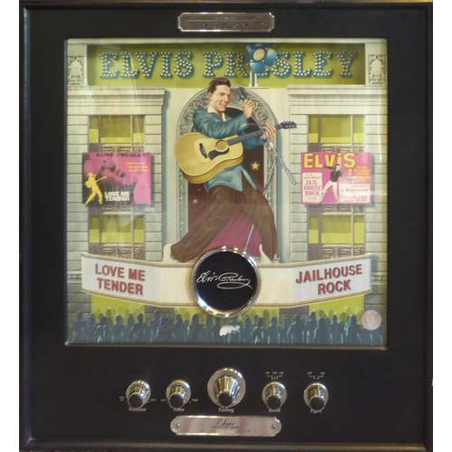 197 - ELVIS IN CONCERT WALL RADIO, with spotlight and radio station dial, official limited edition product... 