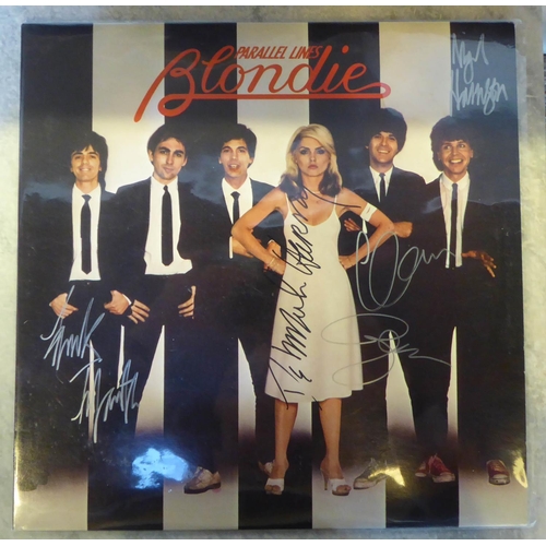 198 - BLONDIE 'Parallel Lines', UK LP, autographed by all the band members, accompanied by Chrysalis marke... 