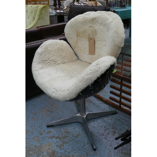 79 - TIMOTHY OULTON DESK CHAIR, 94cm H.