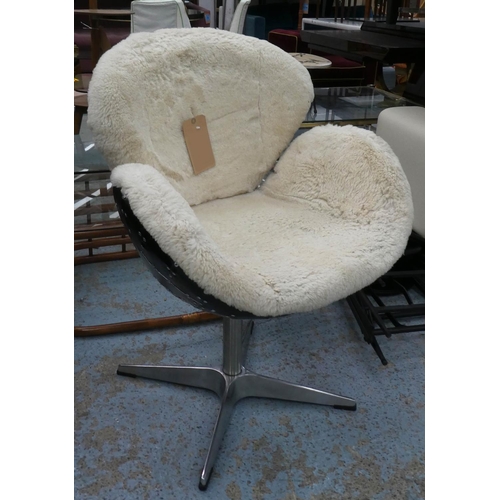 79 - TIMOTHY OULTON DESK CHAIR, 94cm H.