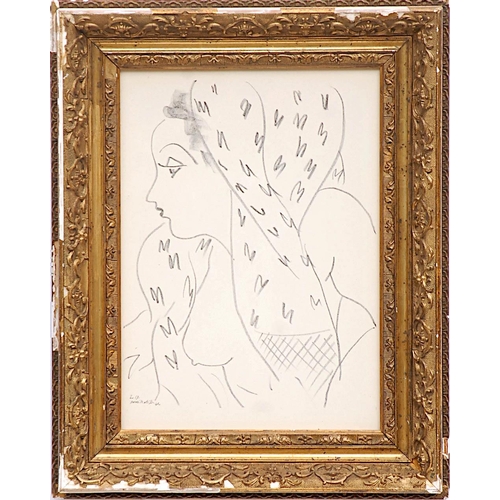 210 - HENRI MATISSE 'Femme with Headscarf L17', 1943, collotype, edition of 950, ref.: Martin Fabiani, 32c... 