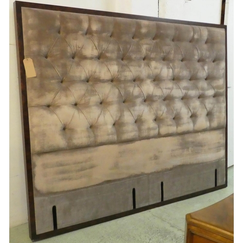 11 - SAVOIR BEDS STATE BED HEADBOARD, 220cm W.