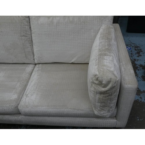 207 - GALLERY INTERIORS MURANO SOFA, 180cm W, Designers Guild upholstery.