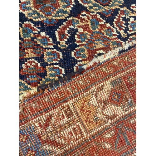 319 - ANTIQUE AFSHAR BOTEH RUG, 210cm x 135cm.