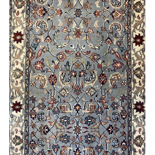 320 - TABRIZ DESIGN RUNNER, 385cm x 77cm.