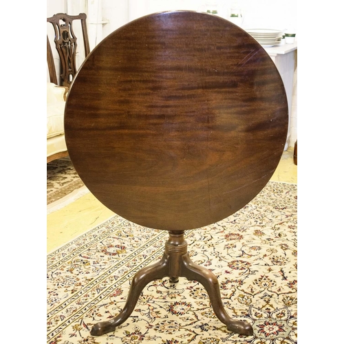 567 - TRIPOD TABLE, 73cm H x 78cm D, George III mahogany, circa 1760, with circular tilt top.